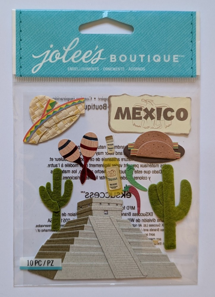 Jolee’s Mexico Travel Vacation Scrapbooking Stickers