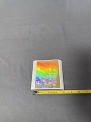 3D Holographic Alphabet Typography Art Sticker Sheets Lot of 2 Rainbow Prism