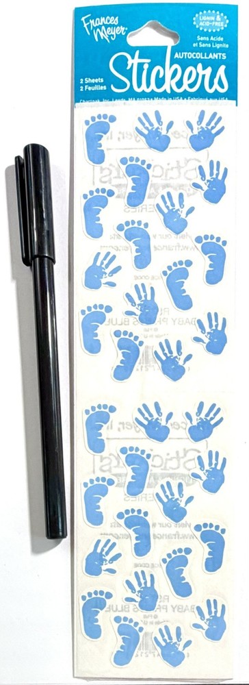 Baby Prints Frances Meyer Stickers Scrapbooking Card Journal Planner FMI