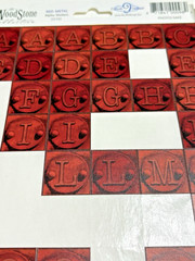 Vintage Scrapbook Alphabet LOT – 9 Sets of Square Shaped Letters/Numbers