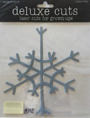 BLUE SNOWFLAKE LG. WHIMSY Laser Die-Cuts(1pc)Deluxe Cuts•Winter•Snow •Holiday••