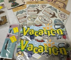 Jolee’s Boutique Vacation Travel Scrapbooking Embellishments Lot Owl Butterflies
