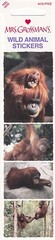 Mrs. Grossman’s Wild Animal Stickers – Orangutan – 4 Stickers – 1 Strip – Photo