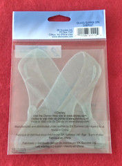 EK Success CINDERELLA’S GLASS SLIPPERS large stickers w/glitter trim (4 X 3 1/2)