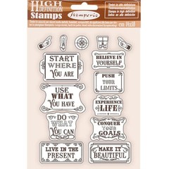 Stamperia Rubber Stamps – HIGH DEFINATION -VAGABOND QUOTES – WTKCC208