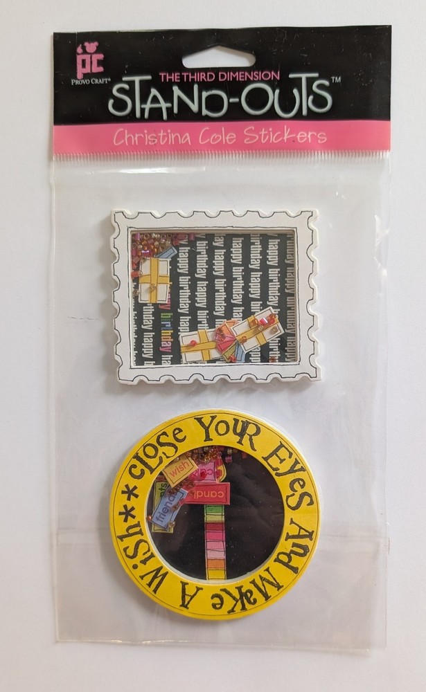 Happy Birthday Shakers Scrapbooking Stickers By Provo Crafts Stand-Outs