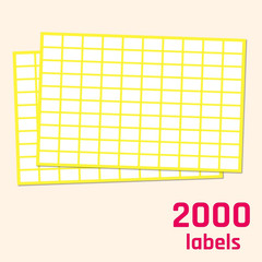0.5″ X 0.3″, 2000 Pack – Small Price Stickers, White Label Stickers to Write On