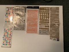 6 Stickopotamus sticker Sheets Lot Multiple Alpha Letters & Numbers stickers