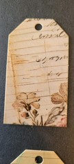 10pc Floral Botanical Design Paper Printed Tags for Gifts, Journal, Ephemra