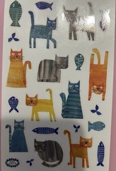 Mrs. Grossman’s Large Stickers Collaged Cats