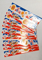 Vintage Old Navy 4th Of July Stickers 8 sealed sheets America Flag Advertisement