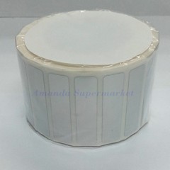 Thermal Transfer Silver PET Label Waterproof Label Sticker 40*10mm 1800pcs