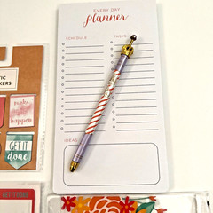 PLANNER KIT LOT Happy Summer Brights STICKERS PEN POUCH DIVIDERS STICKy NOTES