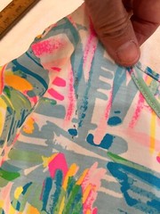 Mixed Lot of Lilly Pulitzer Barbara Gerwit Fabric Cloth Material Upcycle Crafts