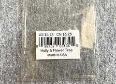 36 Fossler Christmas Seals Stickers Embossed Foil Holly Flower Tree Marian Heath