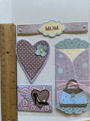 unbranded mixed lot “family “ 3D stickers & Sticker. Incomplete- Good-