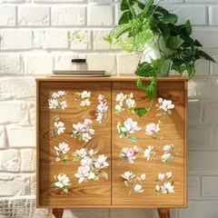 3 Sheet Floral Furniture Transfers 6″x12″ Rub on Vintage Flower Rub on Transfers