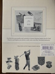 Hallmark signature shadowbox accessory kit for golf