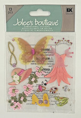 Jolee’s Boutique Girl Dress Up Shoes Fairy Wings Scrapbook Dimensional Stickers