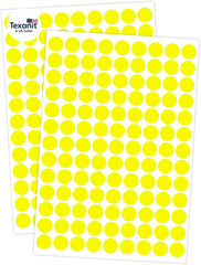 2340 PCS Yellow Circle Dot Stickers 1/2″ round Yard Garage Sale Price Stickers C