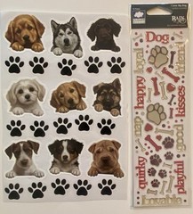 Large Lot Of Dog Stickers! Jolee’s Boutique, MAMBI, Cloud 9, Etc
