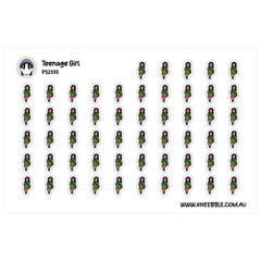 Teenage Girl Female Adolescent Planner Stickers – Family Icons