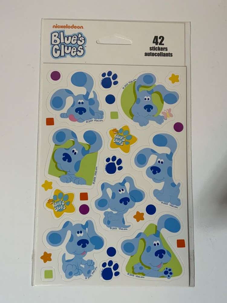 Tender Thoughts Greetings Blue’s Clues Stickers NISP Hard To Find Nickelodeon