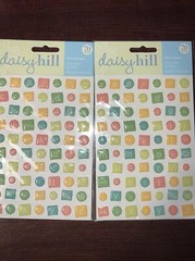 Daisy Hill Coochie Coo Baby LOT Of 3 2x Alphabet Stickers 1x word Sticker Sheet