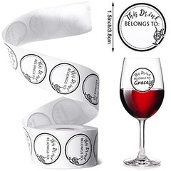 Zonon 600Pcs This Drink Belongs to Stickers Bulk, Blank Drink Labels, 1.5 in