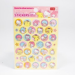 Hello Kitty Sanrio Foil Stickers Lot 3 Sheets Japan Kawaii Scrapbook New