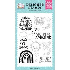 ECHO PARK Designer Die Set ACRYLIC STAMPS – BE HAPPY