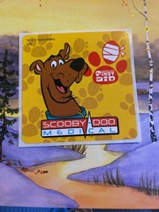 Vtg Scooby Doo Medical Sticker Mod First Aid 2.5” Inches