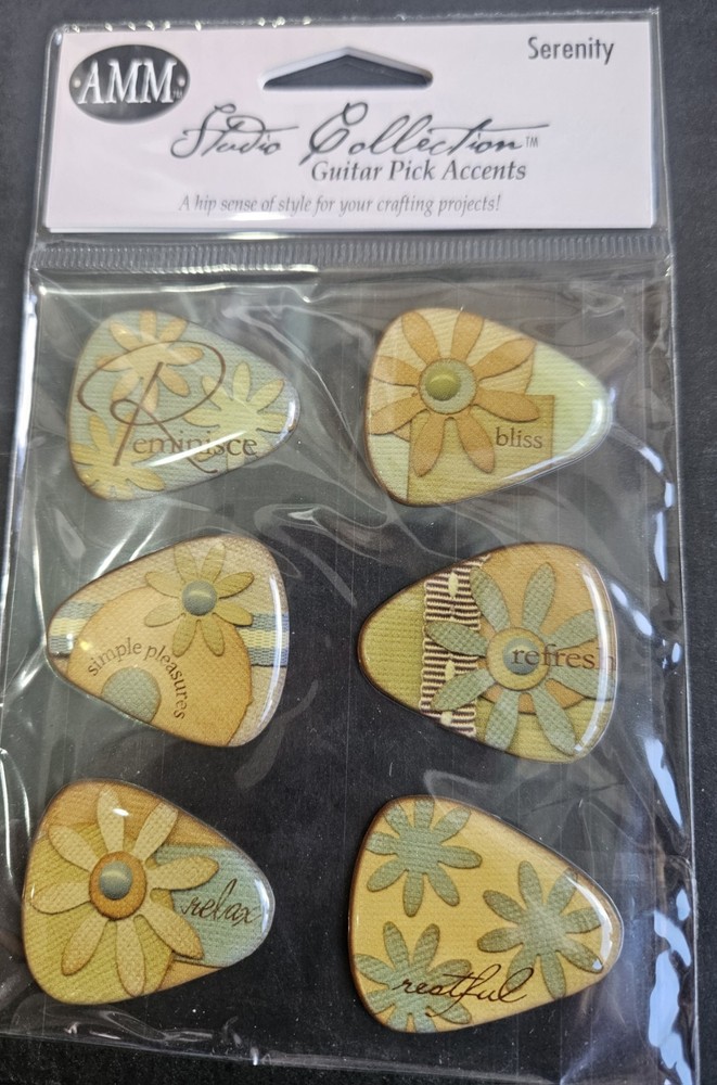 All My Memories Studio Collection Guitar Pick Accents Serenity