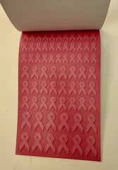 Breast Cancer Awareness Stickers- Pad of 348 Stickers New