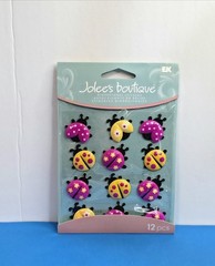 FREE SHIP Jolees LADYBUG CABOCHONS Scrapbook Sticker ANIMALS BIRDS FROGS INSECT