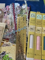 Card Making Scrapbooking LOT Embellishments Ann G, Cut Outs. 4 RollsVinyl Paper