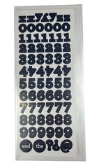 Creative Memories Uppercase & Lowercase ABC/123 Stickers Navy