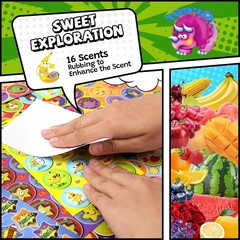 Smelly Stickers Scratch and Sniff for Kids, Scented Stickers 48 Sheets 746 PC…