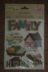 Crafter’s Square Pop-Up Scrapbook Stickers – Family Themed