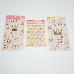 Hello Kitty Sanrio Foil Stickers Lot 3 Sheets Japan Kawaii Scrapbook New