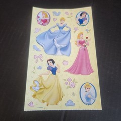 Lot of 5 Vintage Disney Princess & Snow White Sticker Sheets Sandylion