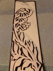 3D RECOLLECTIONS WHITE BROWN FELT FLORAL EMBELLISHMENTS 3 PCS RARE 3D #2