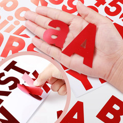 232 Pieces 24 Sheets Red Letter Stickers Large Bulletin Board Letters for Classr