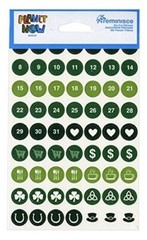 Reminisce PIN-203 March 4 X 6 Calendar Sticker