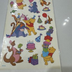 Disney Winnie Pooh Party Tigger Piglet Eeyore Kanga Sandylion Scrapbook Stickers