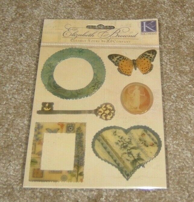 K&Company Epoxy Clearly Yours ~ Elizabeth Brownd Collage Frames & Tags