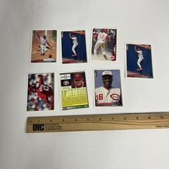 vintage 90s cincinnati reds baseball card lot crafting junk journal collecting