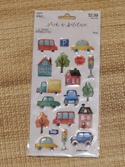 The Paper Studio Car and Road Sign Stickers 19 pcs