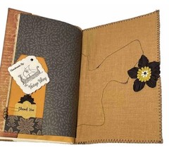 Junk journal Summer Boys Fishing Dogs Yellow Black Keepsake Book Handmade New
