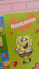 Vintage stickers SpongeBob, Fairly Odd Parents Rugrats Nickelodeon Lot 2 Sheets